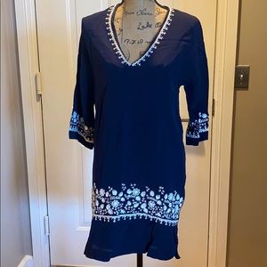 French Connection navy dress/cover up size 6